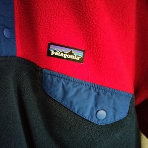 Patagonia fleece button up hoodie